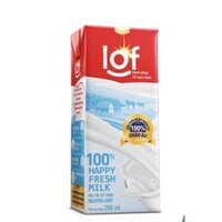 LOF Happy Fresh Milk Sữa Tươi Nguyên Chất 200ml Thùng 24 Hộp