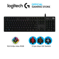 Logitech G512 RGB Mechanical Gaming Keyboard - Switch GX (Clicky, Tactile, Linear), USB 2.0