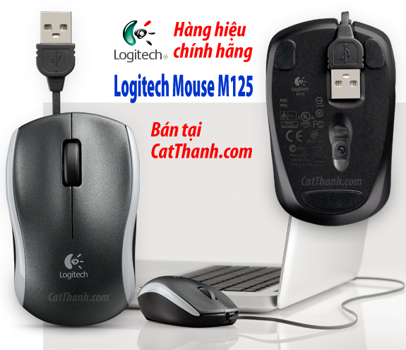 Chuột máy tính Logitech Mouse M125