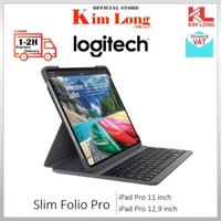 Logitech Slim Folio Pro iPad Pro 11 I iPad 12.9 inch Bao da bàn phím Bluetooth - Bảo hành chính hãng 12 tháng