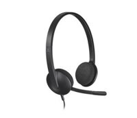 Logitech Stereo H340  USB Headset with Microphone (981-000477)