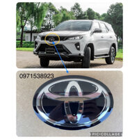 LOGO 3D TRƯỚC ĐẦU XE TOYOTA FORTUNER HILUX 2016+ PARADO 2017-2021 MÀU ĐEN