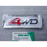 Logo 4WD bằng kim loại dán cho xe 4x4