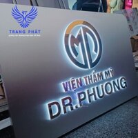 Logo biển/bảng quảng cáo sáng đèn chữ nổi chân mica cháo cao cấp, thiết kế theo yêu cầu