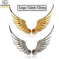 ♈✓◇Logo Cánh Chim Kim Loại 3D - Decal Dán Trang Trí Nắp Capo