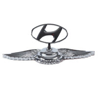 Logo cánh chim nổi 3D dán capo xe ô tô - Hyundai