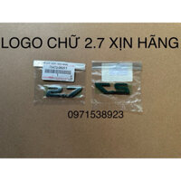 LOGO CHỮ 2.7 XỊN HÃNG GIÁ RẺ 75473-0K011