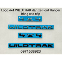 LOGO CHỮ 4X4 WILDTRAK 2 MÀU ĐEN VÀ MẠ CROM DÁN XE FORD RANGER HÀNG XỊN GIÁ RẺ