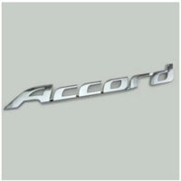 Logo Chữ Accord xe Honda tem đề can dán sau đuôi cốp xe kim loại nhựa abs mạ crom ô tô xe hơi 3D màu trắng bạc decal