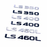 Logo Chữ Cái Màu Đen Bạc Trang Trí Xe Hơi Lexus LS350 LS400 LS460L