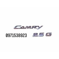 logo chữ CAMRY 2.5 G dán đuôi xe