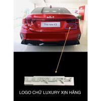 LOGO CHỮ LUXURY XỊN CHÍNH HÃNG GIÁ RẺ XJ14518LM-01 KIA K3. CERATO