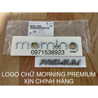 LOGO CHỮ MORNING PREMIUM DÁN XE KIA MORNING XỊN CHÍNH HÃNG 863101Y000 giá rẻ