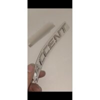 logo chữ nổi ACCENT chất liệu nhựa ABS mạ bóng chuyên dùng cho xe hyundai accent , có miếng dán kèm theo