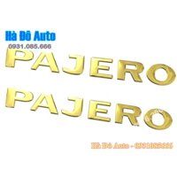 Logo Chữ Pajero Dán Sau Xe - Tem Chữ Pajero - Chữ Nổi Pajero