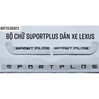 logo chữ SPORT PLUS LEXUS 570 S SUPER SPORT dán thân xe