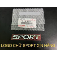 LOGO CHỮ SPORT XỊN HÃNG TOYOTA 75445-0E070