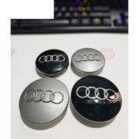Logo chụp mâm, ốp lazang bánh xe Audi A1, A3, A4, A4L, A6, A6L, A7, A8, A8L, C5, Q3, Q5, Q7...- Giá 1 cái