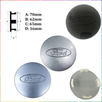 Logo chụp mâm, ốp vành bánh xe ô tô hãng Ford đường kính 70mm, chất liệu: Nhựa ABS [NEW]