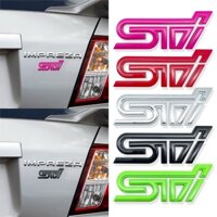 Logo Dán Kim Loại Mạ Chrome 3D Trang Trí Đuôi Xe Hơi Subaru Impreza WRX STI Forester Human BRZ XV