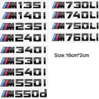 Logo Dán Trang Trí Thân Xe Hơi BMW M135i M140i M235i M240i M550i M760i 1 Series 2 Series