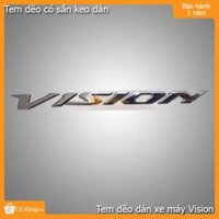 Logo dẽo dán trang trí cho xe Honda Vision loại tốt giá rẻ