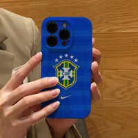Logo đội bóng đá Brazil iPhone15promax Apple 13 Huawei mate50 / p70 / 60 Xiaomi 14 Phong cách mới 12 Thích hợp cho iqoo16 Glory 90vivoS16 Vỏ điện thoại opporeno9