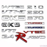 Logo Kim Loại Dán Trang Trí Xe Ô Tô Honda 2.4 210 220 370 Gk5 Vtec Turbo Vti Vti-S Awd