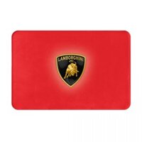 Logo Lamborghini màu đỏ Phòng tắm Thảm trải sàn chống trượt Nhà vệ sinh Thảm chân Cửa thấm nước Nhanh khô Cửa vào Carpe