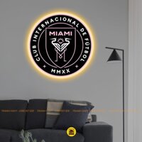 Logo LED Mica Tráng Gương CLB Inter Miami In UV 8K Cao Cấp