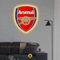 Logo LED Mica Tráng Gương CLB Arsenal In UV 8K Cao Cấp