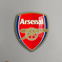 Logo LED Mica Tráng Gương CLB Arsenal In UV 8K Cao Cấp