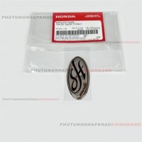 Logo mặt nạ xe Sh Mode 125 2013-2020 màu Bạc Chữ Đen, Tem nổi Tem ốp trước Sh Mode 2014 2015 2016 2017 2018 2019