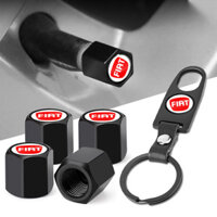 Logo Ô Tô Lốp Van Thân Nắp Móc Khóa Phong Cách Bánh Xe Van Khí Dành Cho Fiat 500 Punto 124 125 500 Bravo Stilo Panda Abarth Tipo Viaggio
