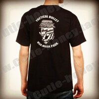 Logo Quân Sự Quạt Súng Bắn Ngoài Trời 100% Cotton Cao Cấp Thi Đấu Huấn Luyện Niche Thể Thao Áo Thun Tay Ngắn