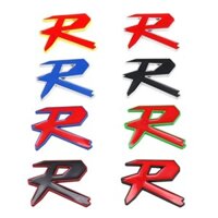 Logo R cho Honda CIVIC FIT ACCORD CITY cốp sau biểu tượng lưới tản nhiệt phía trước huy hiệu 3D kim loại bên xe nhãn dán trang trí ô tô sửa đổi