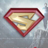 Logo Superman – Mô hình giấy 3D Papercraft