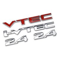 Logo Tem Chữ Vtec I-vtec 2.4 Dán Xe ô Tô Honda Ms-204