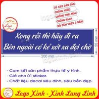 LOGO TEM STICKER TRANG TRÍ NHÀ VỆ SINH, LƯU Ý SỬ DỤNG NHANH NHÀ VỆ SINH TRÁNH ÙN TẮC QUÁ TẢI, TOILET CAUTION WARNING