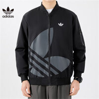 Logo thêu Adidas Áo khoác Unisex thời trang giản dị Đơn giản Áo khoác nam Unisex
