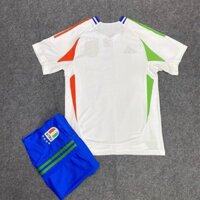 [logo thêu, in tên số] Quần áo bóng đá, đồ đá banh, áo đá bóng, áo Italia Euro 2024 chất liệu thun cao cấp