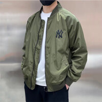 Logo thêu MLB NY Original Stand Collar Jacket Cặp đôi Áo khoác Bomber Áo khoác thể thao