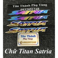 Logo Titan Chữ Satria 2 bên xe - Đồ chơi xe