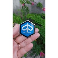 Logo Vespa nhôm (49x43) hàng Ý mới (RMS) cho Vespa Cổ