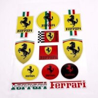 Logo xe BMW Mercedes Lamborghini Ferrari, decal xe, nhãn dán nội thất biểu tượng, nhãn dán sửa đổi thân xe