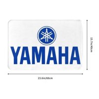 Logo xe máy Yamaha Phòng tắm Tấm lót sàn Nhà vệ sinh Thảm lót chân chống trượt Cửa thấm nước Nhanh khô Cửa vào Thảm cửa phòng khách Sofa Phòng ngủ Thảm lót sàn nhà vệ sinh 16x24in Hàng có sẵn