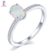 Lohaspie Trang Sức Bạc Nguyên Chất 925 Nhẫn Nguyên Bản Nhẫn Opal Tự Nhiên Nhẫn Bạc 925 Nữ Đá Opal Nguyên Bản Nhẫn Sinh Nhật Cho Nữ Nhẫn Bạc 925 Có Đá Trang Sức