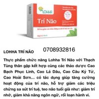 Lohha Trí Não  - giải pháp cho tình trạng sa sút trí tuệ