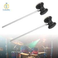 Lohobby 2 Chiếc Bass Trống Beater Trục Kim Loại Bộ Gõ Nhạc Cụ Đầu Phụ Kiện Cho