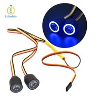Lohobby 20mm Nhiều Màu Sắc Mắt Thiên Thần Đèn LED Đèn Pha 12 Chế Độ / 10 Quy Mô RC Bánh Xích